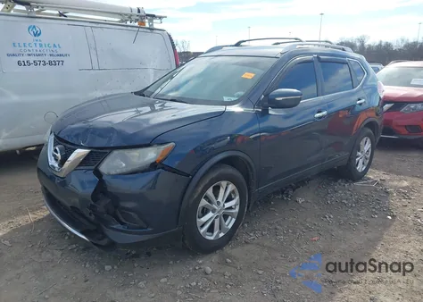 2015 Nissan Rogue Sv from USA, damaged, VIN KNMAT2MT3FP549204